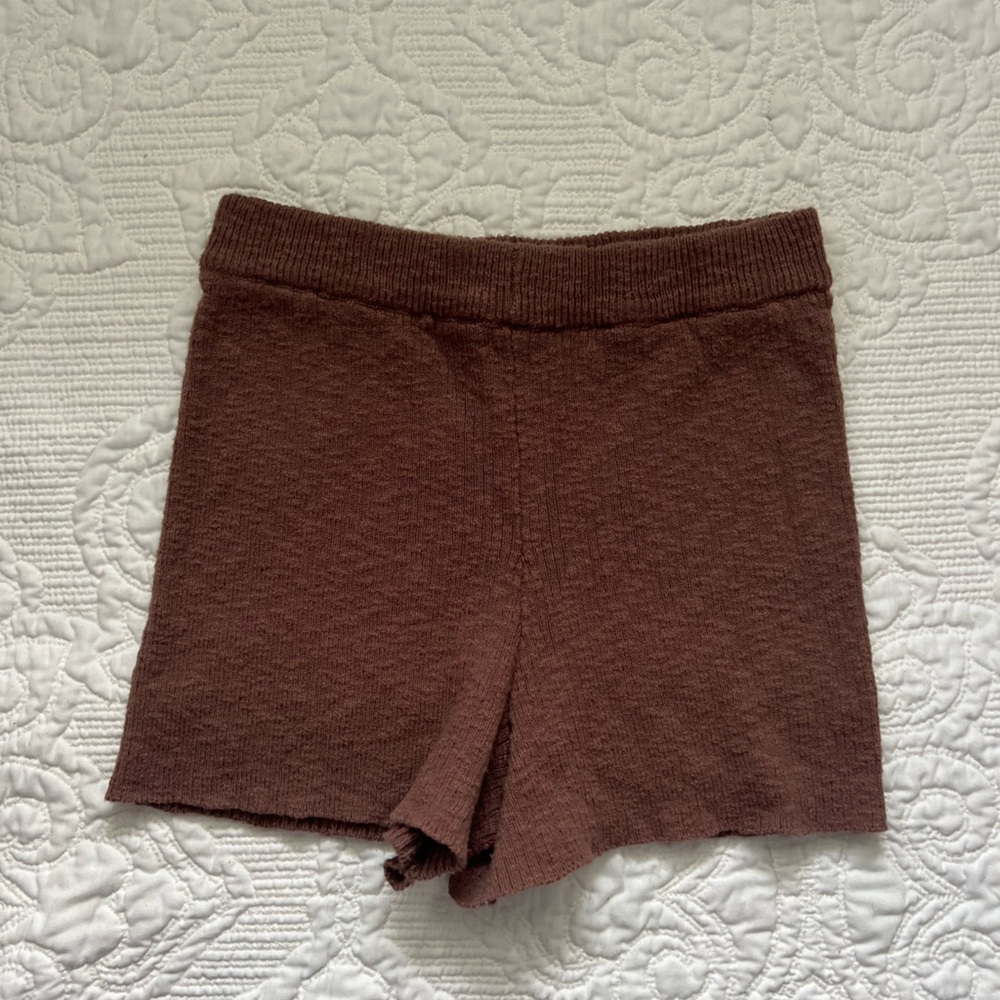 Brown Shorts Sweater Set Size Small - Picture 4 of 6